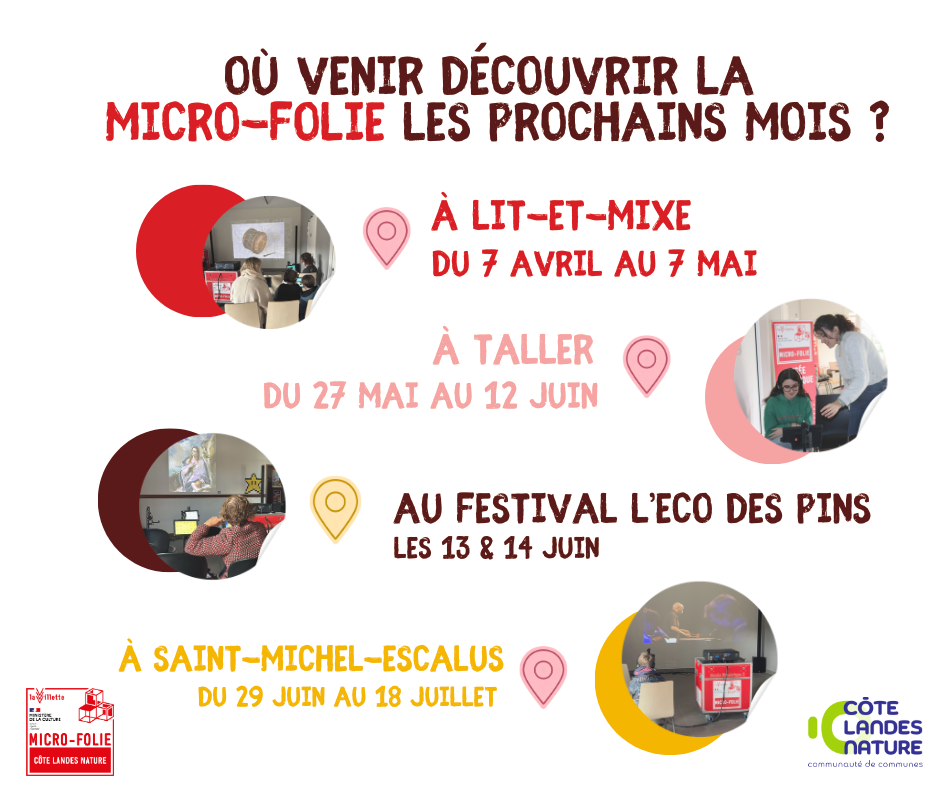 calendrier micro folie cote landes nature